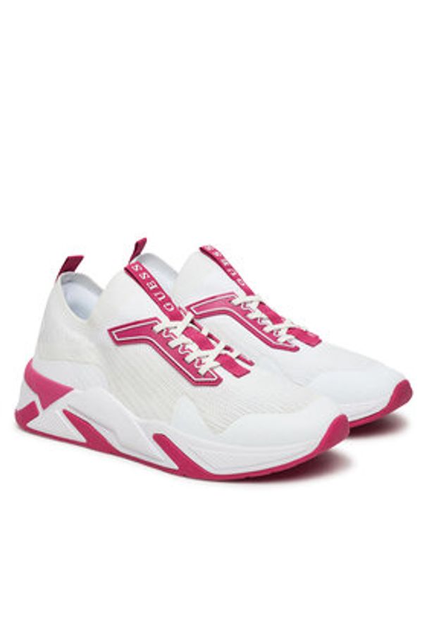 Guess Sneakersy FLPGAX FAB12 Biały. Kolor: biały. Materiał: materiał