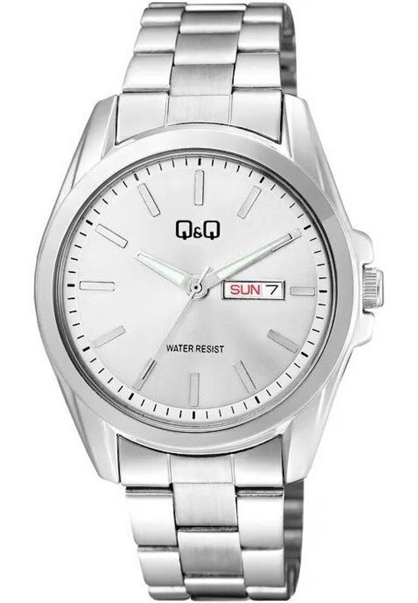 Zegarek męski QQ A05A-003P srebrny. Kolor: srebrny