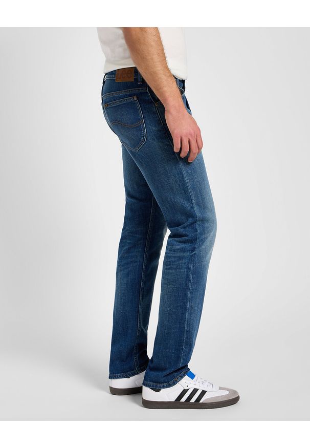 Lee - LEE RIDER MĘSKIE SPODNIE JEANSOWE JEANSY DŻINSY BAKER BLUE 112359539 L701016431