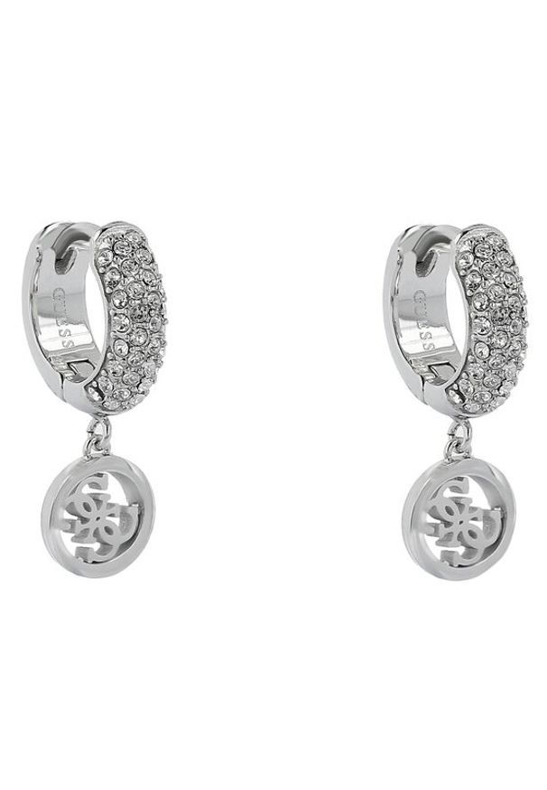 Guess Kolczyki JUBE03 301JW Srebrne rodowanie. Materiał: metalowe, srebrne. Kolor: srebrny