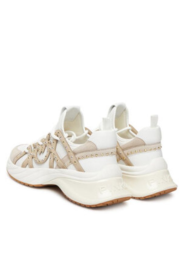 Pinko - PINKO Sneakersy Ariel 28 SS0095E031 Biały. Kolor: biały. Materiał: skóra