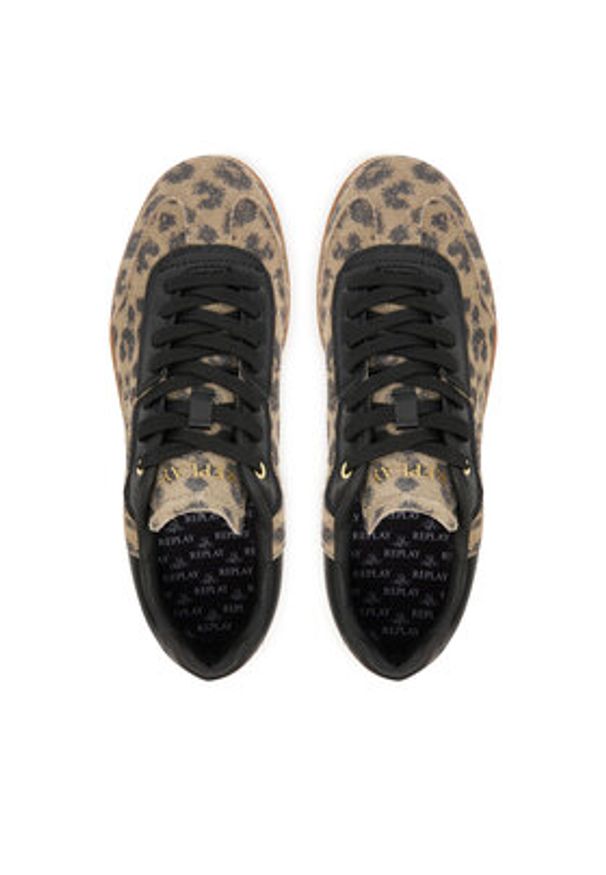 Replay - REPLAY Sneakersy GWSD8.000.C0009L Kolorowy. Materiał: skóra. Wzór: kolorowy