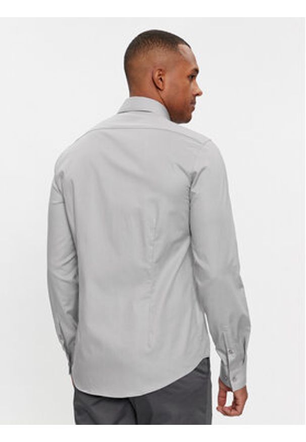 Calvin Klein Koszula K10K108426 Szary Slim Fit. Kolor: szary. Materiał: bawełna