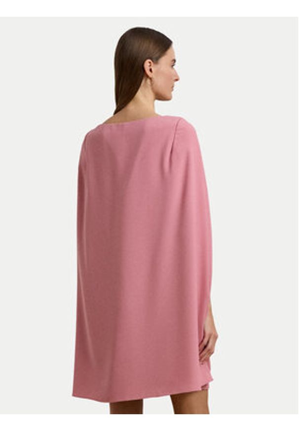 Lauren Ralph Lauren - LAUREN RALPH LAUREN Sukienka koktajlowa 253855210034 Różowy Slim Fit. Kolor: różowy. Materiał: syntetyk. Styl: wizytowy