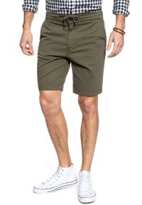 Lee - SPODENKI LEE DRAWSTRING SHORT IVY GREEN L73ULV06. Materiał: materiał #6