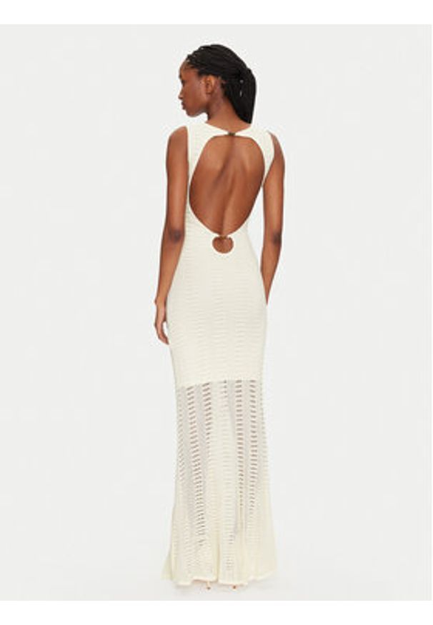Marciano Guess Sukienka dzianinowa 5GGK44 5869Z Écru Regular Fit. Materiał: wiskoza, syntetyk