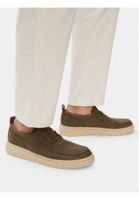 Clarks Półbuty Polden Moc 26186615 Zielony. Kolor: zielony. Materiał: materiał #5