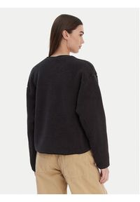 Adidas - adidas Kardigan Future Icons 3-Stripes KB5233 Czarny Loose Fit. Kolor: czarny. Materiał: syntetyk #3