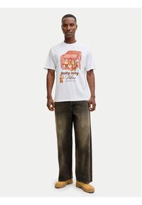 Jack & Jones T-Shirt Holiday Cartoon 12287550 Biały Relaxed Fit. Kolor: biały. Materiał: bawełna #6