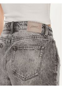 only - ONLY Szorty jeansowe Fine 15226961 Szary Regular Fit. Kolor: szary. Materiał: bawełna