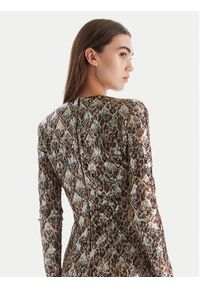 Just Cavalli Sukienka koktajlowa 79PAO953 JS528 Beżowy Slim Fit. Kolor: beżowy. Materiał: syntetyk. Styl: wizytowy #3