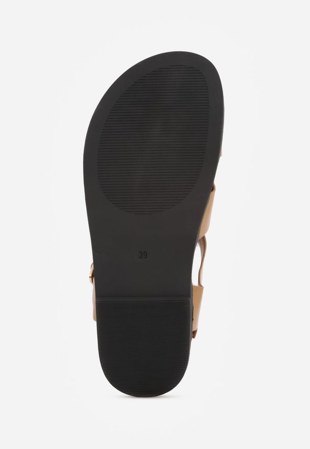 Renee - Beżowe Boho Sandały VICES z Ozdobnymi Koralikami i Frędzlami Eluthera. Zapięcie: klamry. Kolor: beżowy. Sezon: lato. Styl: boho