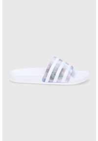 adidas Originals Klapki H00150 damskie kolor biały. Kolor: biały. Materiał: materiał, guma. Obcas: na obcasie. Wysokość obcasa: niski #1
