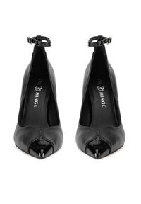 Eva Minge Szpilki OLIVIA-V-375-121-1 Czarny. Kolor: czarny. Materiał: skóra. Obcas: na szpilce #7