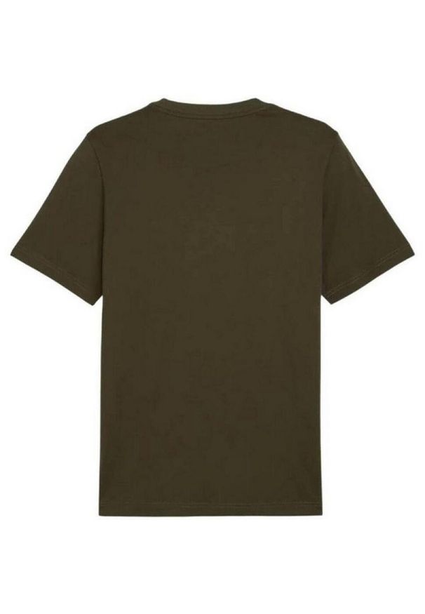 Puma - T-shirt Męski ESS+. Kolor: zielony. Sport: turystyka piesza