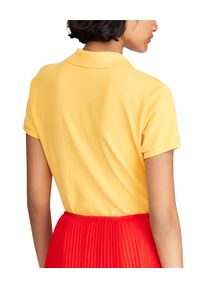 Ralph Lauren - RALPH LAUREN - Koszulka Polo Slim Fit. Typ kołnierza: polo. Kolor: żółty. Materiał: bawełna, materiał. Wzór: aplikacja, haft #3