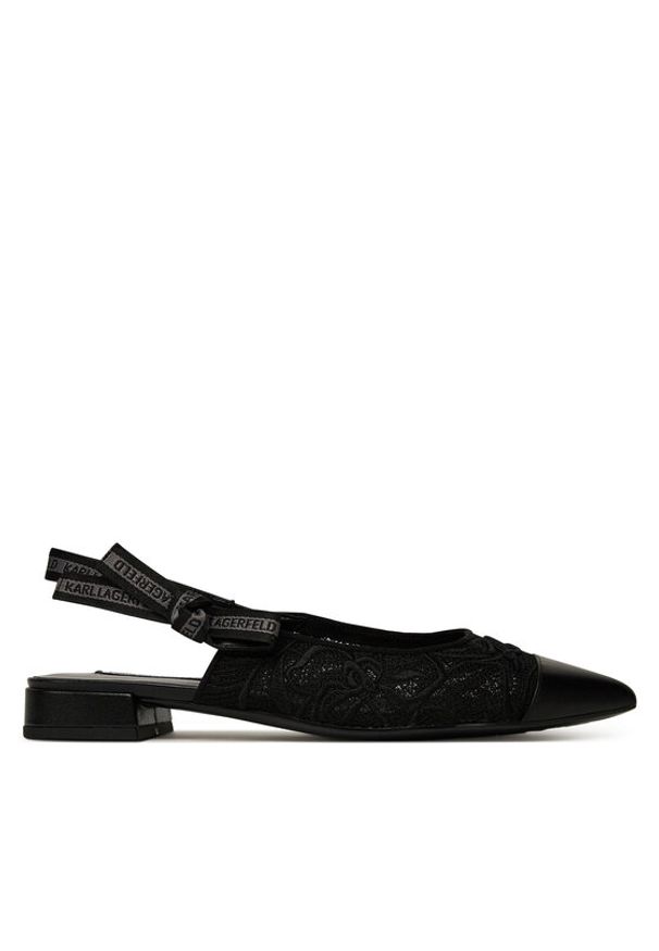 Karl Lagerfeld - KARL LAGERFELD Sandały Kerrie KL40152A Czarny. Kolor: czarny. Materiał: materiał