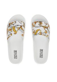 Versace Jeans Couture Klapki 78YA3SQ4 Biały. Kolor: biały #6