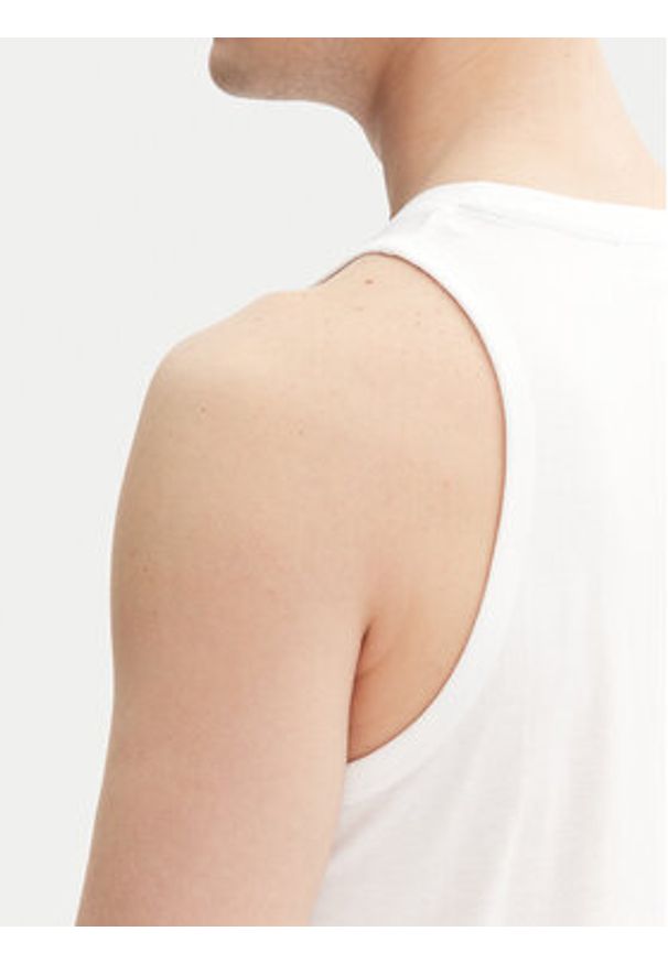 Jack & Jones - Jack&Jones Tank top Simon 12270462 Biały Regular Fit. Kolor: biały. Materiał: bawełna