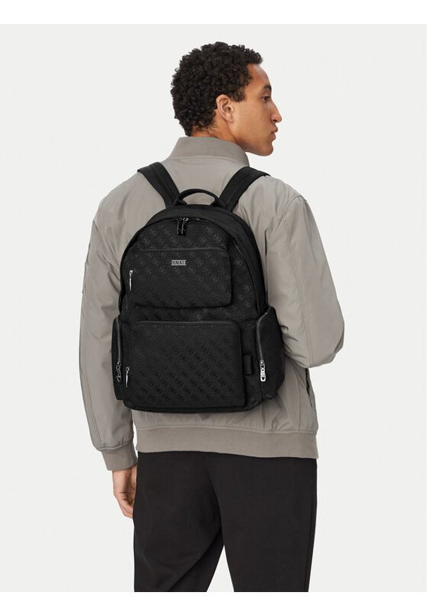 Guess Plecak HMBOST P6111 Czarny. Kolor: czarny. Materiał: materiał