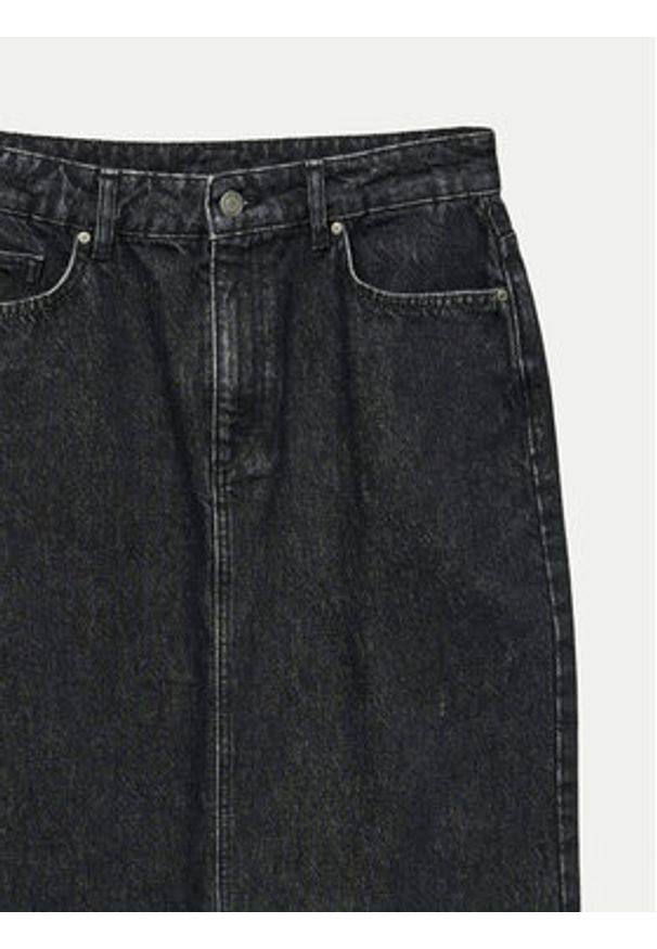 Vero Moda Spódnica jeansowa Candice 10330206 Czarny Regular Fit. Kolor: czarny. Materiał: bawełna