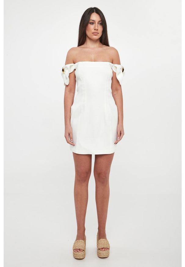 Elisabetta Franchi - Sukienka hiszpanka ELISABETTA FRANCHI. Typ kołnierza: dekolt hiszpanka