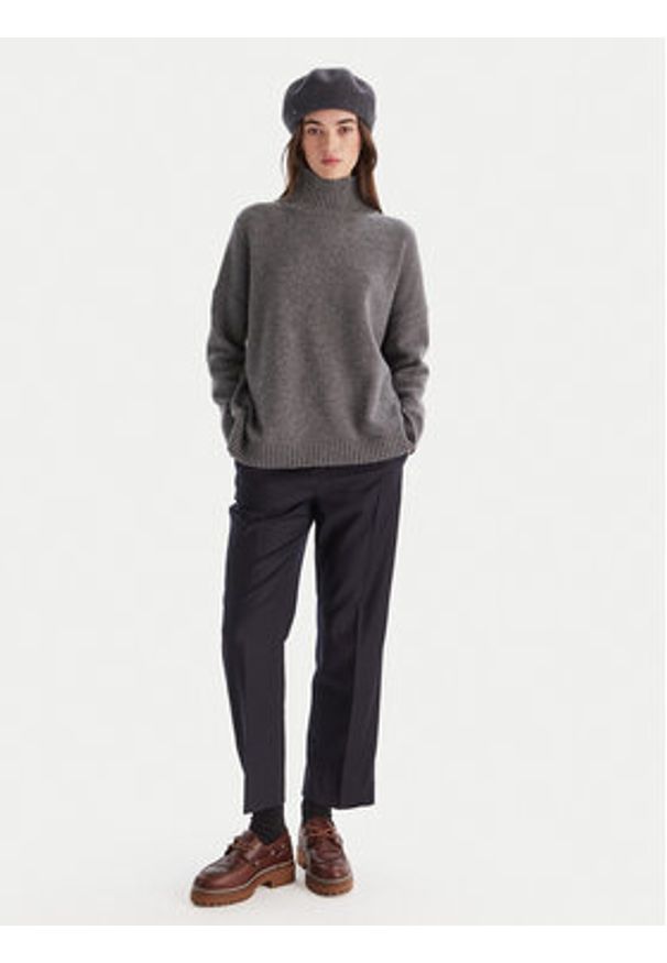 Weekend Max Mara Spodnie materiałowe Hataley 2525136022 Granatowy Regular Fit. Kolor: niebieski. Materiał: wełna