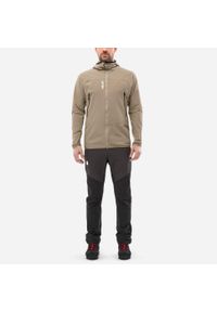 Kurtka softshell męska Millet Fusion XCS Hoodie M active fit. Kolor: beżowy. Materiał: softshell