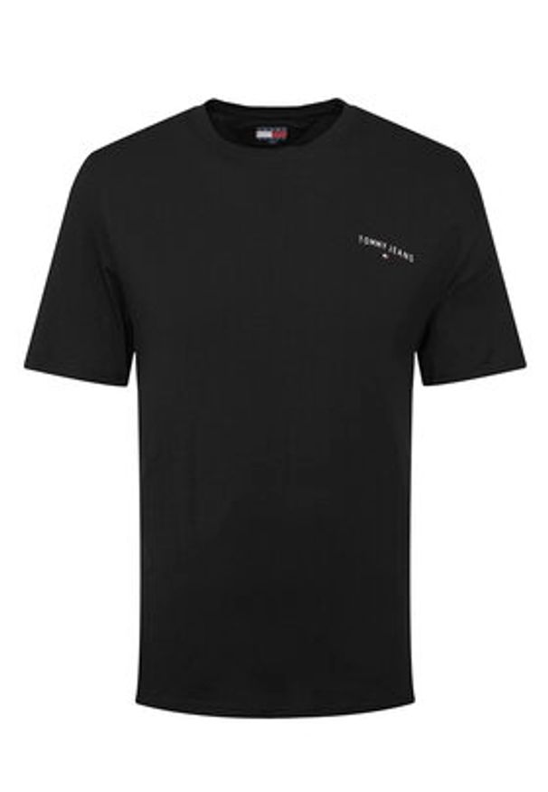 Tommy Jeans Komplet t-shirtów Linear DM0DM22316 Czarny Slim Fit. Kolor: czarny. Materiał: bawełna