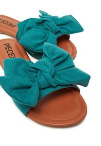 Pieces Klapki 17156846 Zielony. Kolor: zielony. Materiał: materiał #4