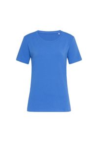 Stedman - Koszulka Damska Claire Crew Neck Relaxed Fit T-shirt. Kolor: niebieski