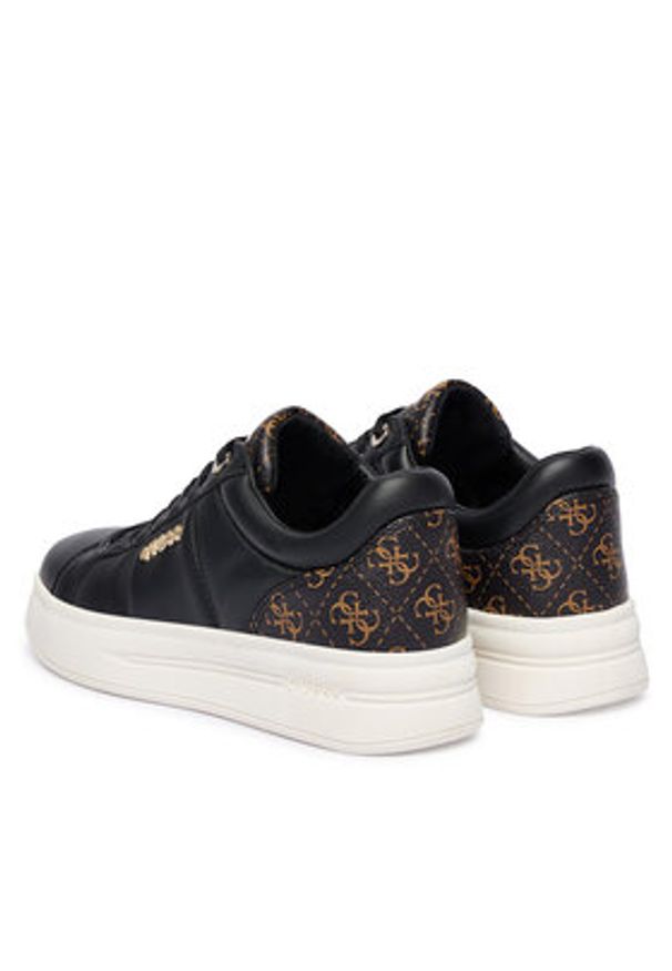 Guess Sneakersy FLFWLL PEL12 Czarny. Kolor: czarny. Materiał: skóra