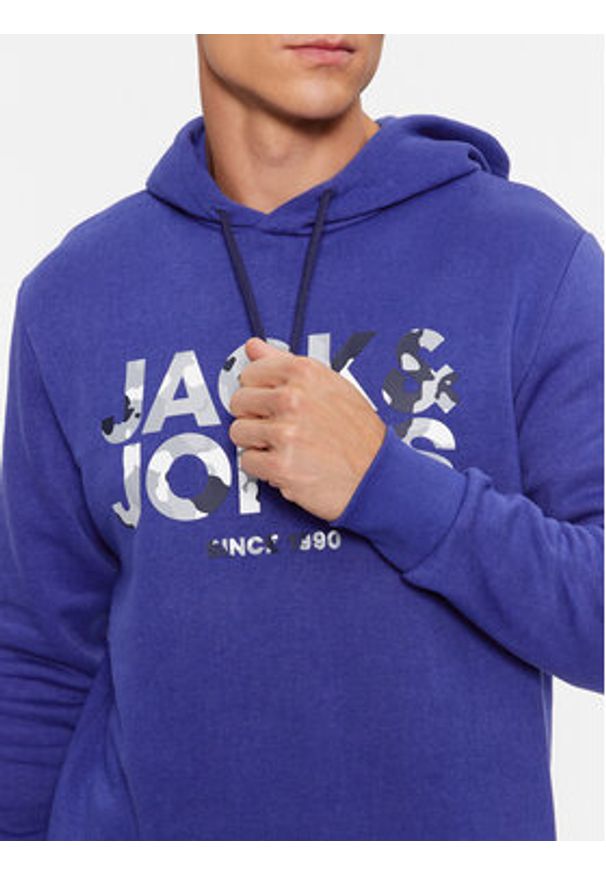 Jack & Jones - Jack&Jones Bluza James 12235338 Granatowy Regular Fit. Kolor: niebieski. Materiał: bawełna, syntetyk