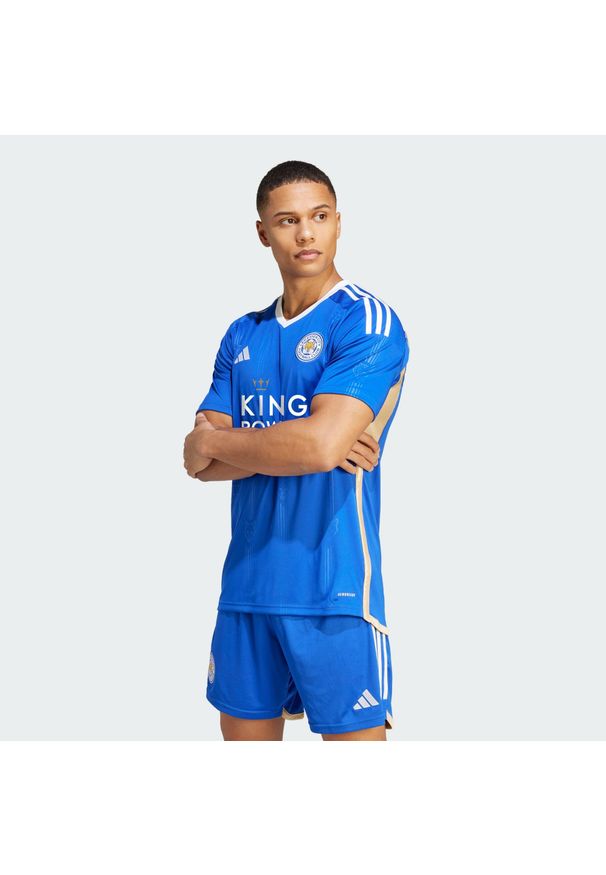 Adidas - Koszulka Leicester City FC 23/24 Home. Kolor: niebieski. Materiał: materiał