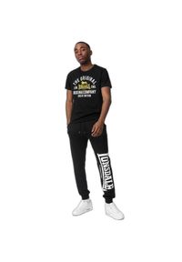 Koszulka Lonsdale Cloghfin. Kolor: żółty, czarny, wielokolorowy. Materiał: bawełna. Wzór: kolorowy #1