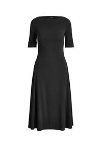 Lauren Ralph Lauren - LAUREN RALPH LAUREN Sukienka codzienna 200973599001 Czarny Slim Fit. Okazja: na co dzień. Kolor: czarny. Materiał: bawełna. Typ sukienki: proste. Styl: casual