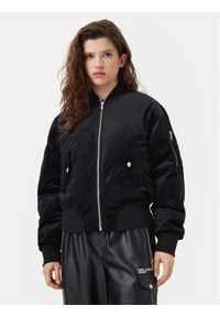 Karl Lagerfeld Jeans Kurtka bomber A1W15010 Czarny Regular Fit. Kolor: czarny. Materiał: syntetyk #1