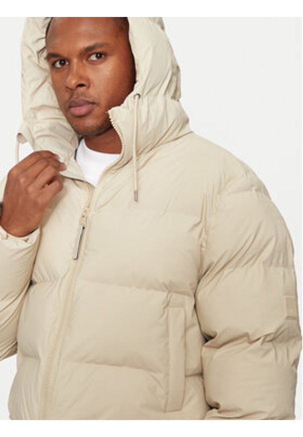 Rains Kurtka zimowa 15150 Beżowy Regular Fit. Kolor: beżowy. Materiał: syntetyk. Sezon: zima