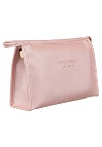 Kosmetyczka damska Peterson PTN KOS-DA-5 różowa. Kolor: różowy. Materiał: skóra ekologiczna