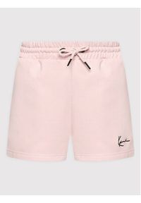 Karl Kani Szorty sportowe Small Signature 6113707 Różowy Regular Fit. Kolor: różowy. Materiał: bawełna #5