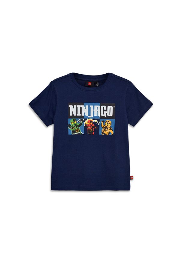 Koszulka Dziecięca LEGO NINJAGO Tano 315 Granatowa. Kolor: niebieski
