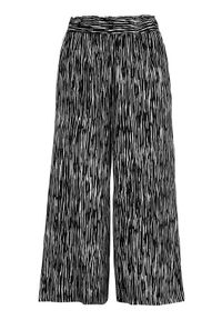Cellbes Wzorzyste spodnie typu culotte Czarny biały female czarny/biały 42/44. Kolor: biały, czarny, wielokolorowy. Materiał: guma, materiał, włókno, wiskoza. Styl: klasyczny #1