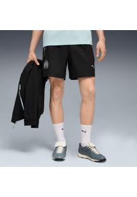 Puma - Tkanina OM Woven 2025/26. Kolor: czarny. Materiał: tkanina. Sport: piłka nożna