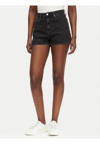 Tommy Jeans Szorty jeansowe DW0DW23057 Czarny Regular Fit. Kolor: czarny. Materiał: bawełna #1