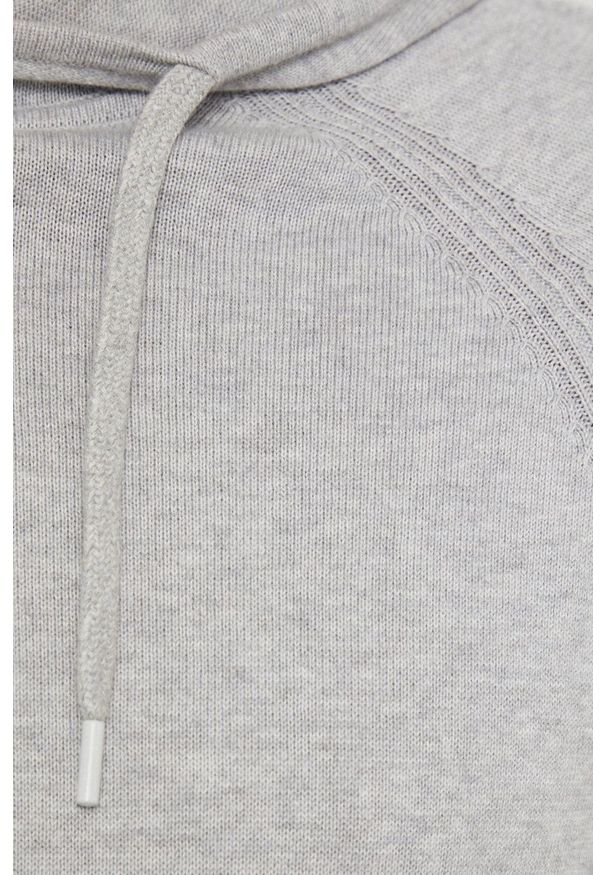 medicine - Medicine - Sweter Essential. Okazja: na co dzień. Typ kołnierza: kaptur. Kolor: szary. Materiał: dzianina. Długość rękawa: długi rękaw. Długość: długie. Wzór: melanż. Styl: casual