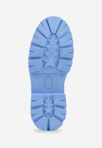 Renee - Niebieskie Mokasyny z Aplikacją z Biżuteryjnych Koralików Viatalia. Okazja: na co dzień, do pracy. Kolor: niebieski. Materiał: bawełna. Wzór: aplikacja. Styl: casual, klasyczny #6