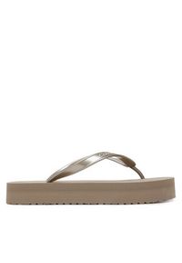 Calvin Klein Japonki Flatform Flip Flop Met Tpu HW0HW03120 Złoty. Kolor: złoty. Materiał: syntetyk #2