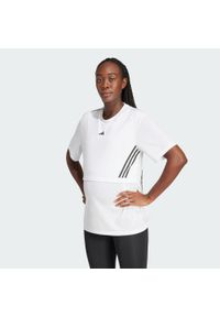 Adidas - Koszulka Maternity. Kolekcja: moda ciążowa. Kolor: biały. Sport: fitness