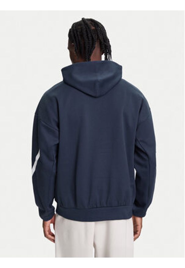 Adidas - adidas Bluza Z.N.E. JW4729 Granatowy Loose Fit. Kolor: niebieski. Materiał: bawełna, syntetyk