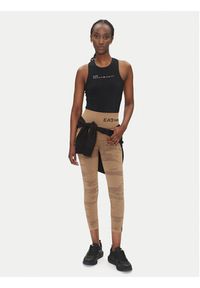 EA7 Emporio Armani Legginsy 7W000518 AF13714 U6054 Brązowy Slim Fit. Kolor: brązowy. Materiał: syntetyk #8